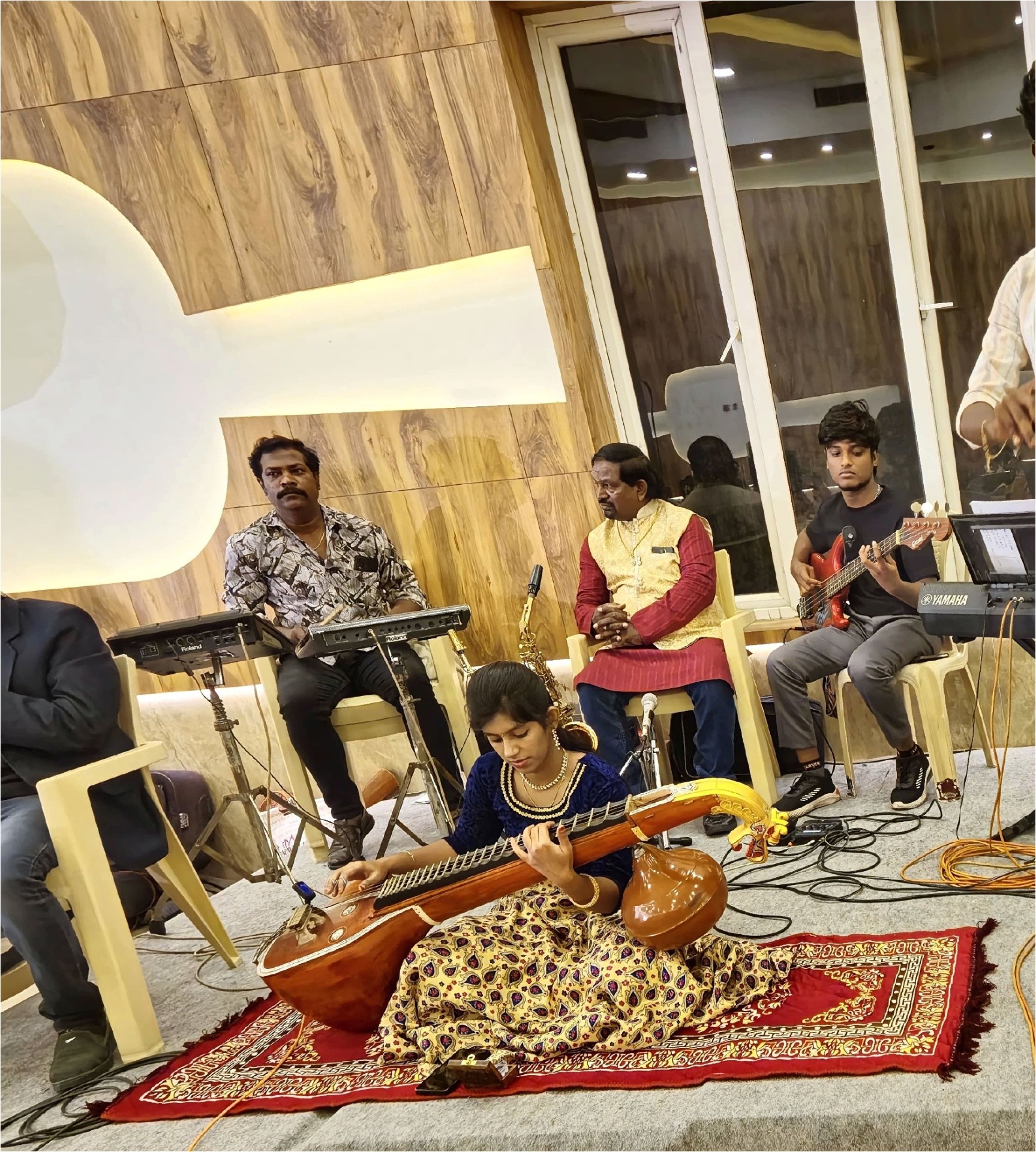 Veena and band performance